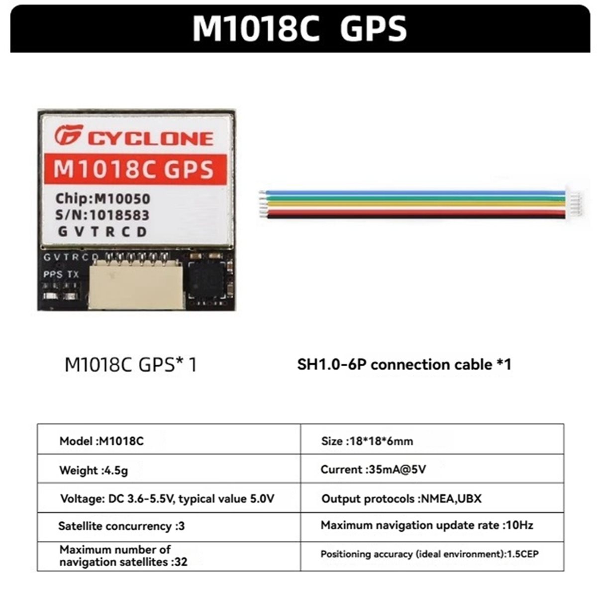 Drone Compass - AAAE M1018C M10 GPS Modülü Entegre