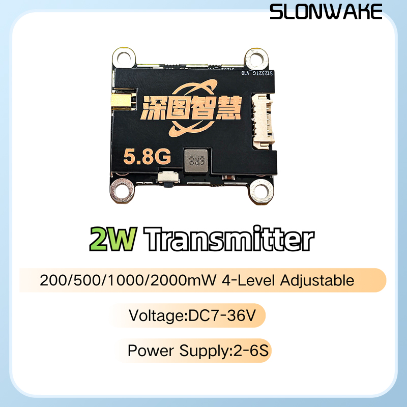 SLONWAKE 5.8G 56CH 2W verici V - Drone Receiver incelemesi ve fiyatı