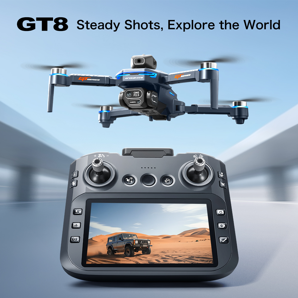GT8 Max Katlanabilir Drone 8K  - Drone Gps Module incelemesi ve fiyatı