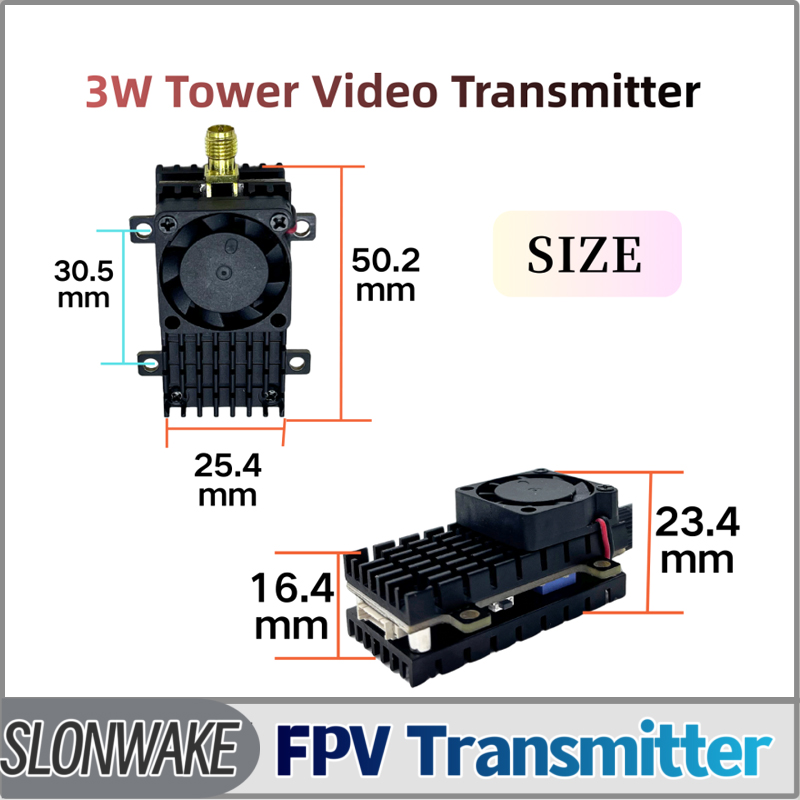 SLONWAKE 5.8G 3000mW Simülasyo - Drone Receiver incelemesi ve fiyatı